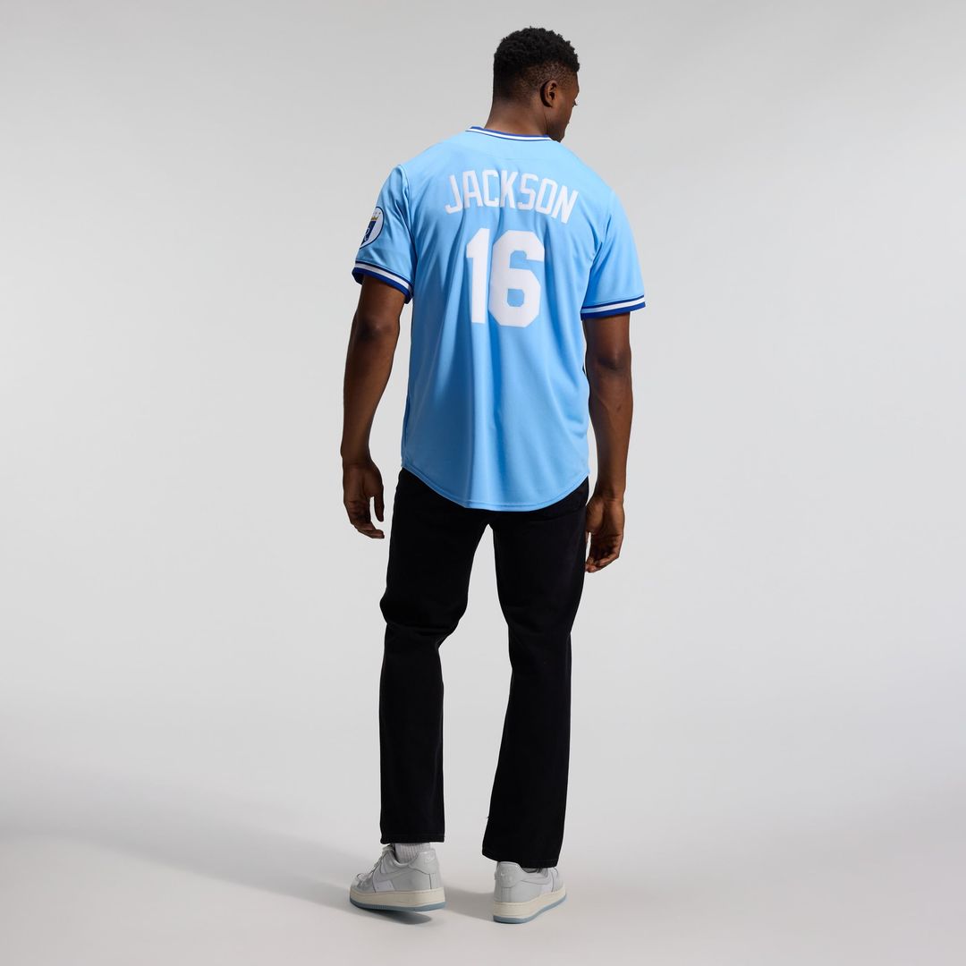 Kansas City Royals Bo Jackson Light Blue Throwback Cooperstown Collection Limited Baseball Jersey | MLB Baseball Jersey