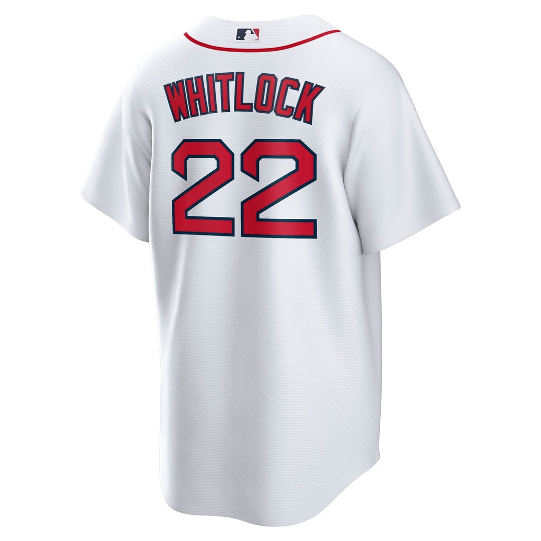 Boston Red Sox Garrett Whitlock White Home Replica Baseball Jersey | MLB Baseball Jersey