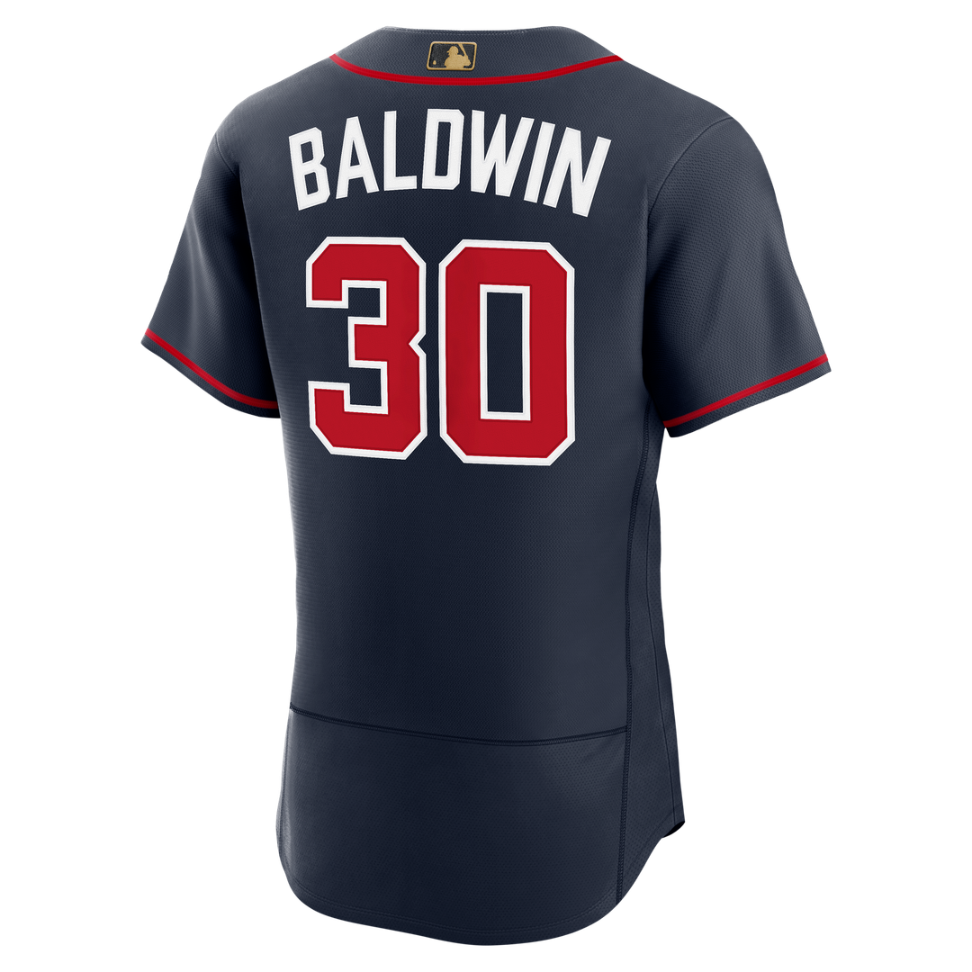 Atlanta Braves Drake Baldwin Navy Alternate MLB Awards Authentic Baseball Jersey