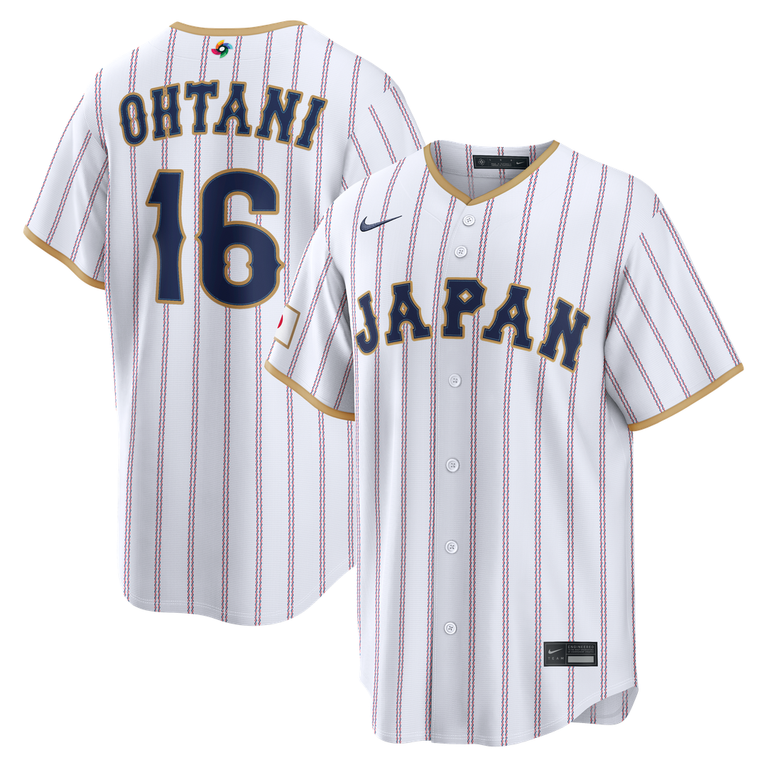 Japan Baseball Shohei Ohtani White 2026 World Baseball Classic Home Stadium Baseball Jersey