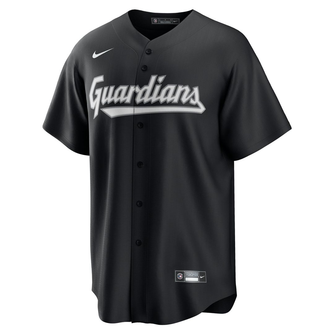 Cleveland Guardians Black Replica Baseball Jersey | MLB Baseball Jersey