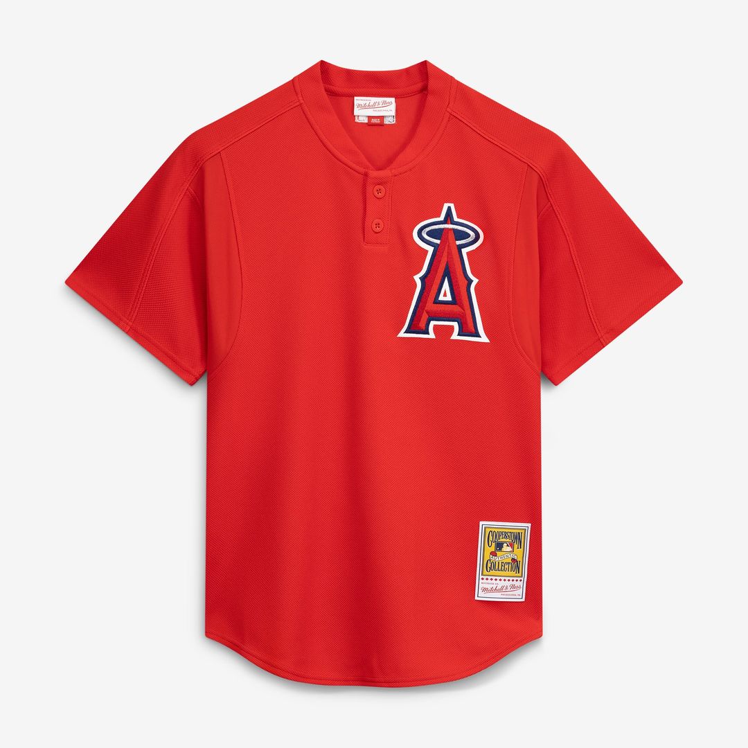 California Angels Vladimir Guerrero Red Authentic Batting Practice Baseball Jersey | MLB Baseball Jersey