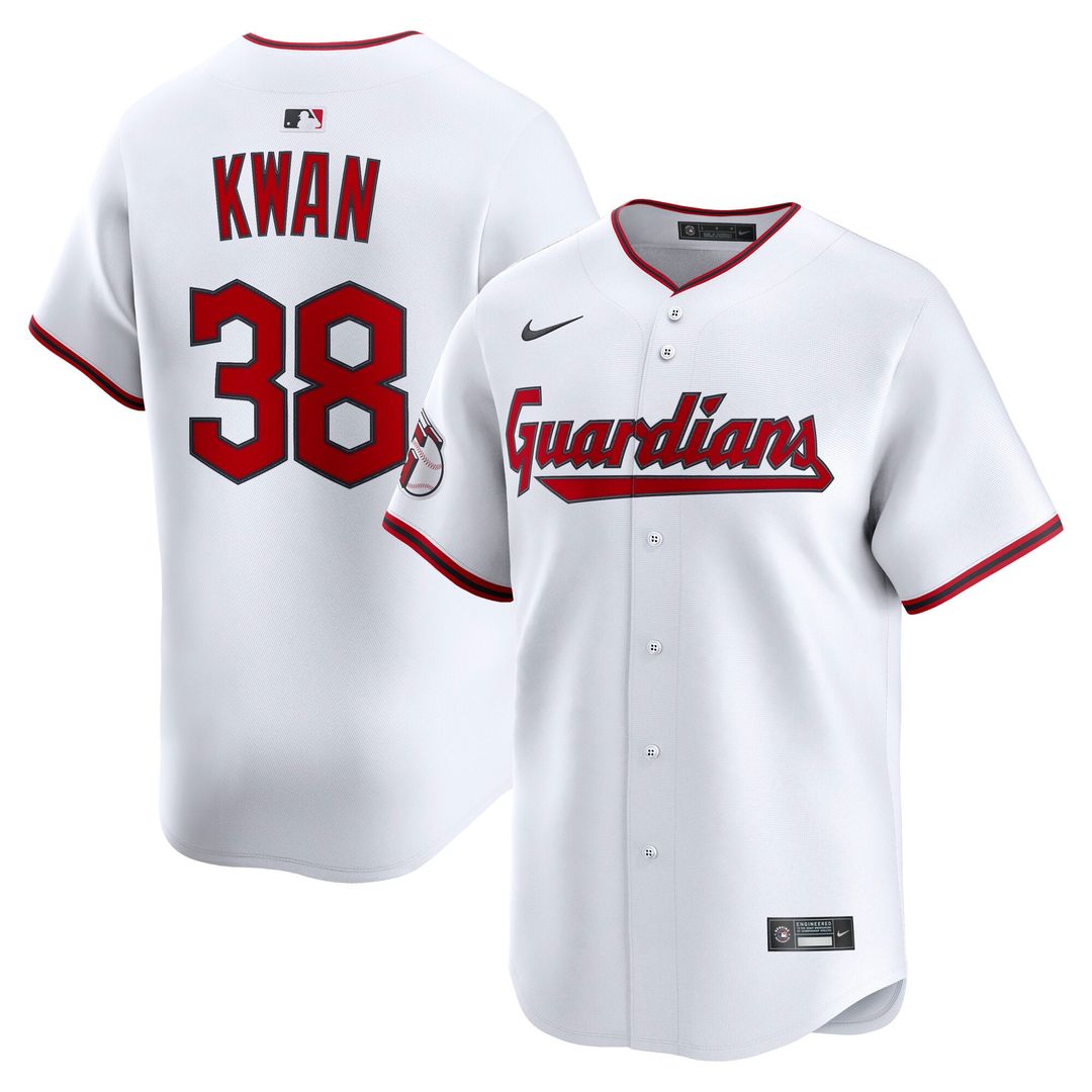 Cleveland Guardians Steven Kwan White Home Limited Baseball Jersey