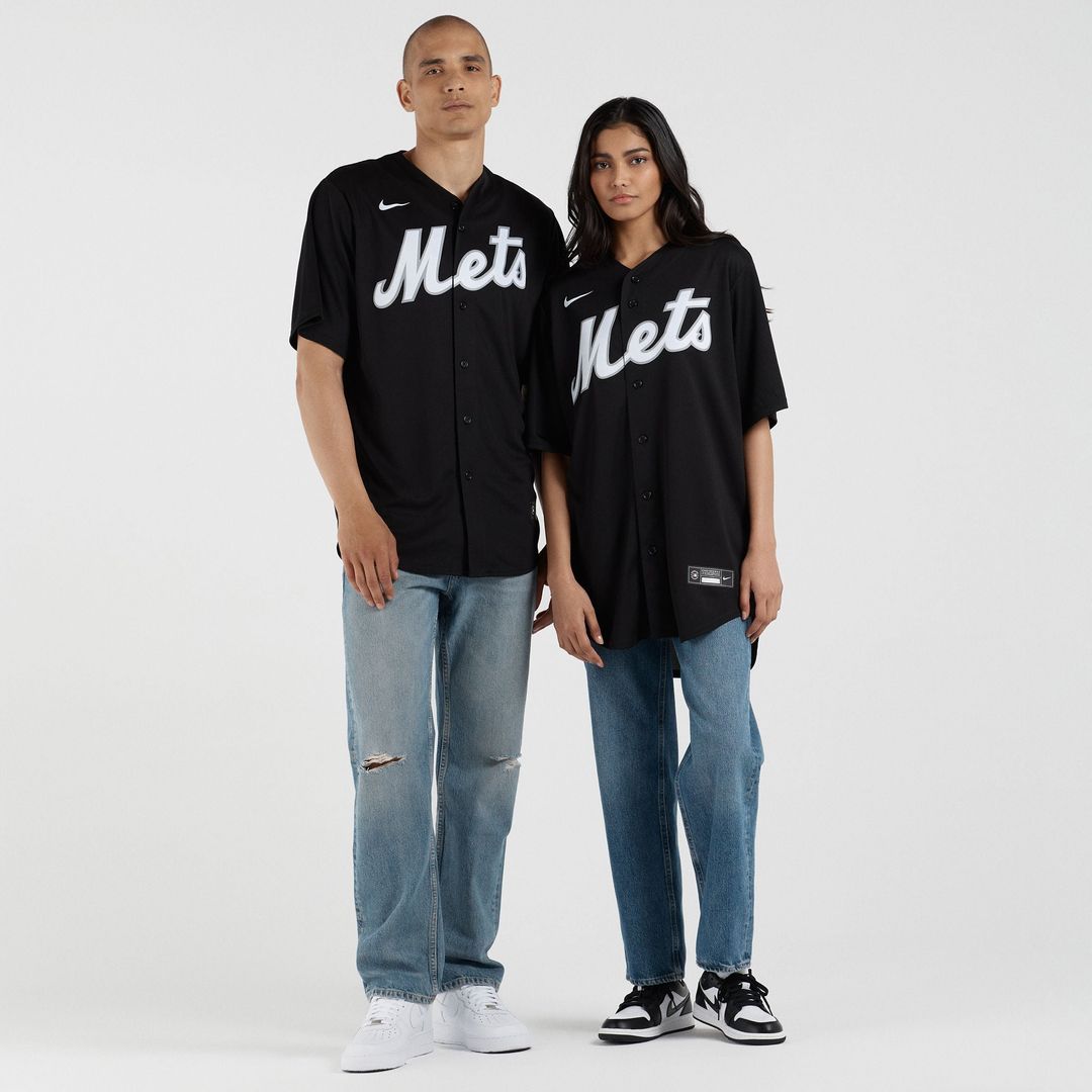 New York Mets Francisco Lindor Black Replica Baseball Jersey | MLB Baseball Jersey