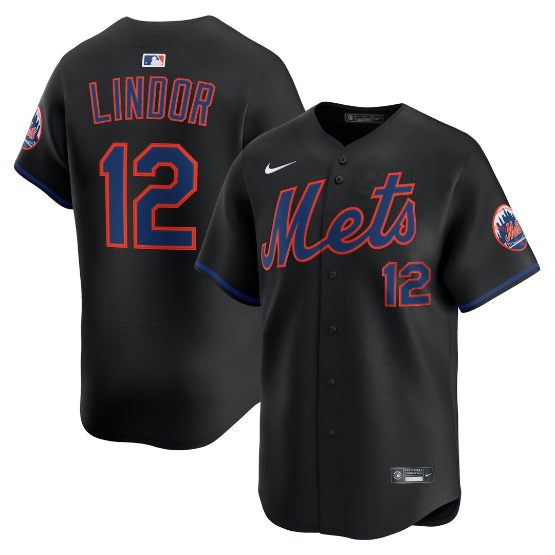 New York Mets Francisco Lindor Gray Road Limited Baseball Jersey | MLB Baseball Jersey