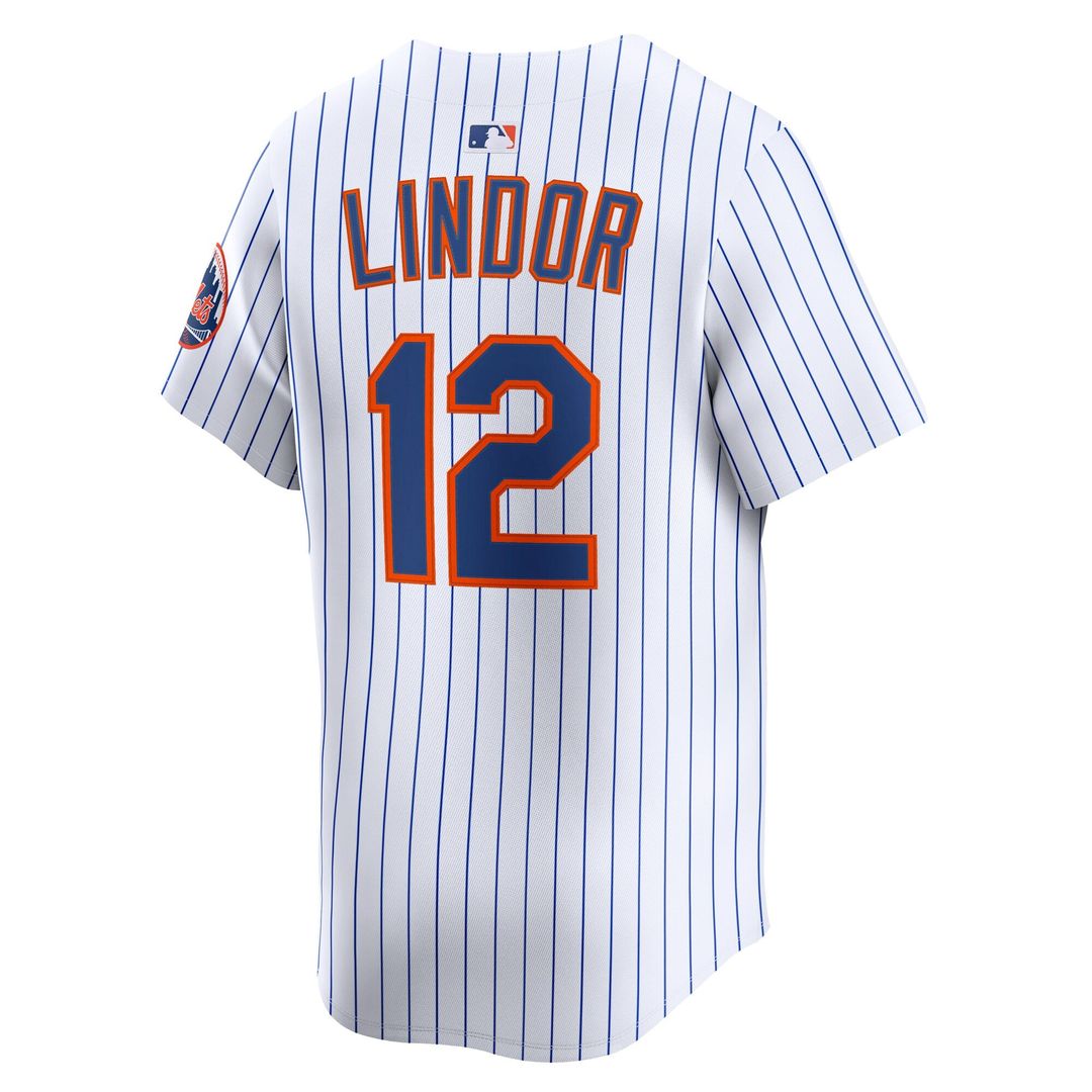 New York Mets Francisco Lindor Gray Road Limited Baseball Jersey | MLB Baseball Jersey