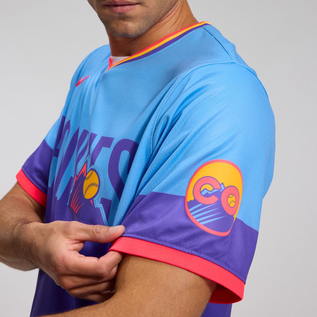 Colorado Rockies Purple/Light Blue 2025 City Connect Limited Baseball Jersey | MLB Baseball Jersey