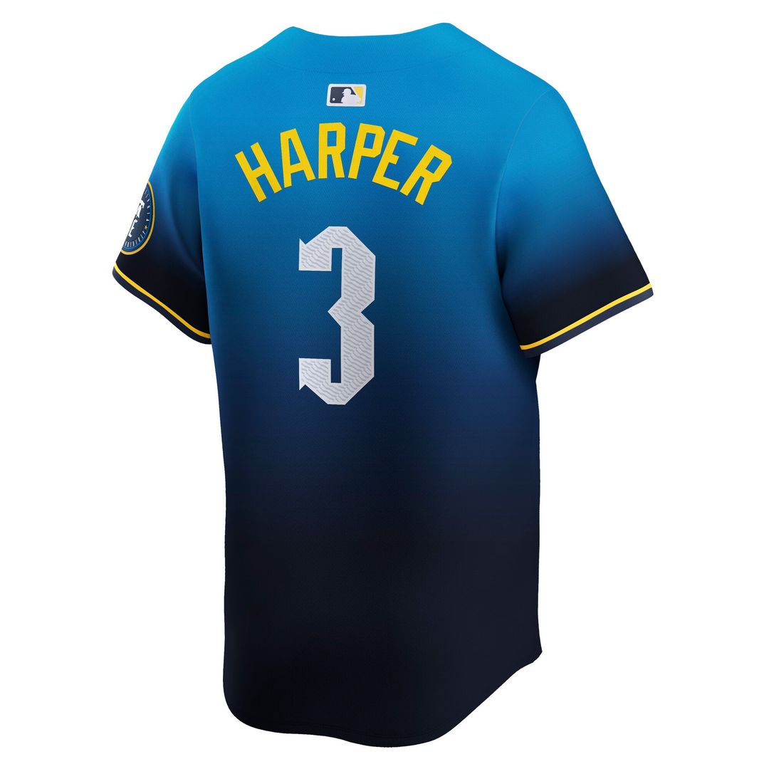 Philadelphia Phillies Bryce Harper Blue City Connect Limited Baseball Jersey | MLB Baseball Jersey