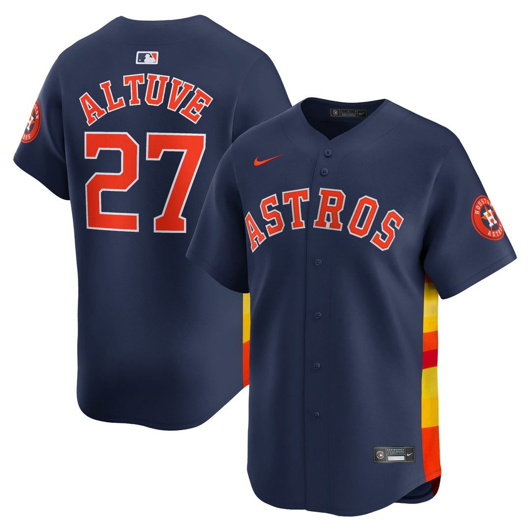 Houston Astros Jose Altuve Navy Alternate Limited Baseball Jersey
