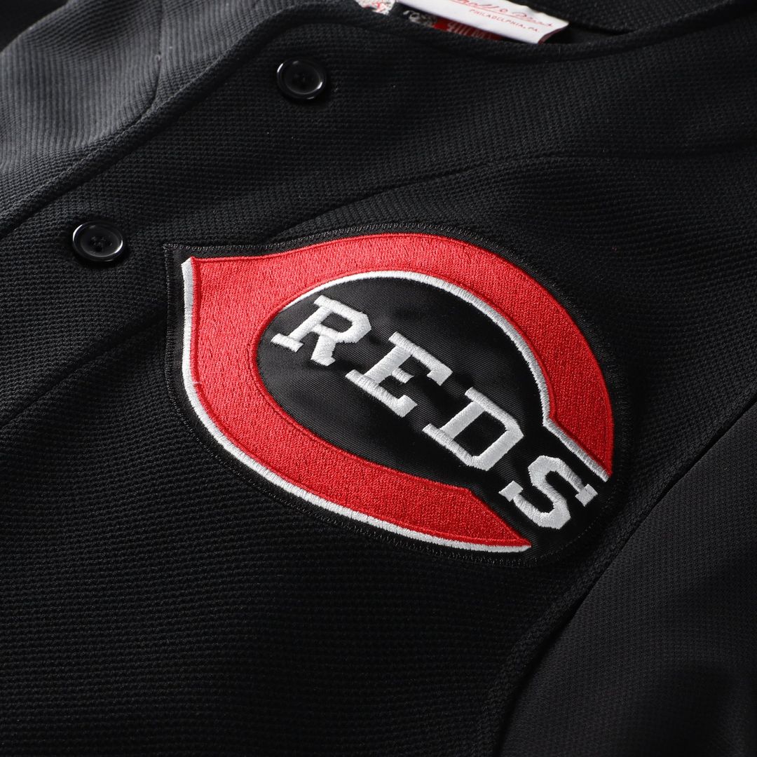 Cincinnati Reds Ken Griffey Jr. Black Cooperstown Collection Authentic Mesh Batting Practice Baseball Jersey | MLB Baseball Jersey