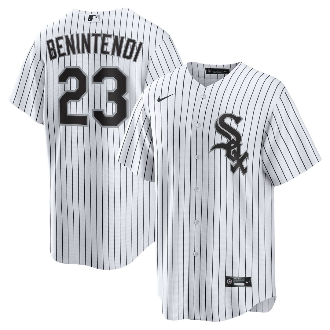 Chicago White Sox Andrew Benintendi White/Black Home Official Baseball Jersey