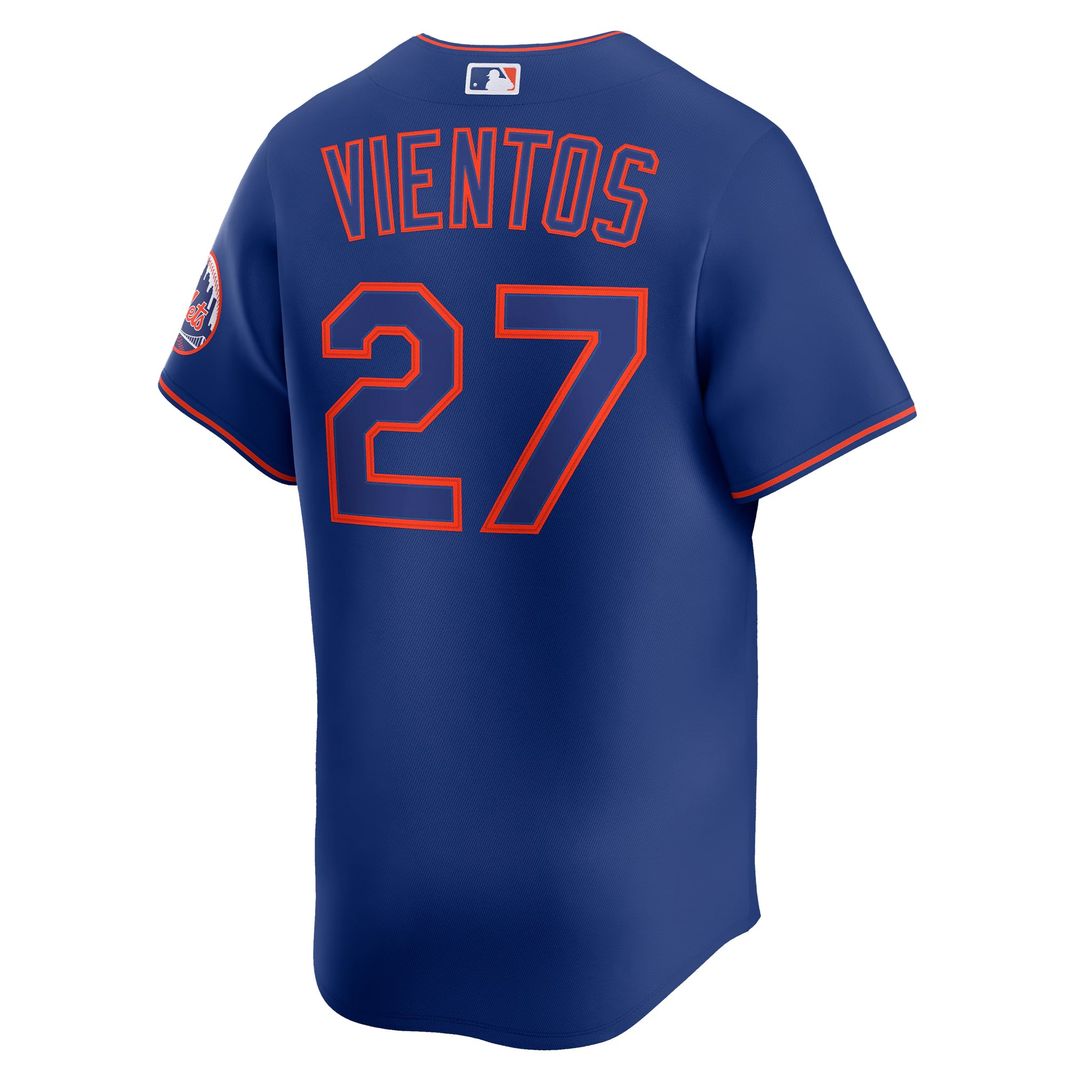 New York Mets Mark Vientos Royal Alternate Limited Baseball Jersey | MLB Baseball Jersey