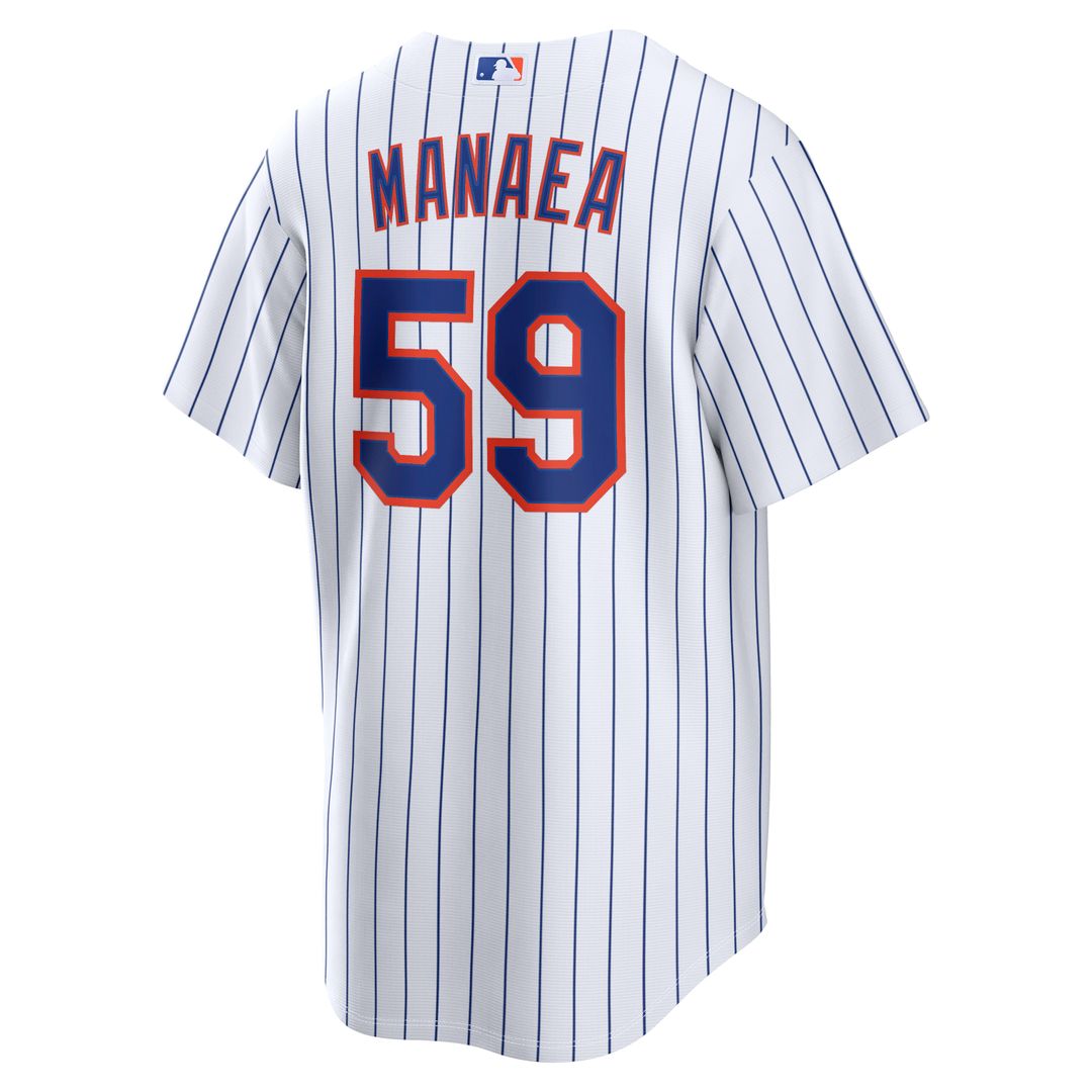 New York Mets Sean Manaea White Home Replica Baseball Jersey | MLB Baseball Jersey
