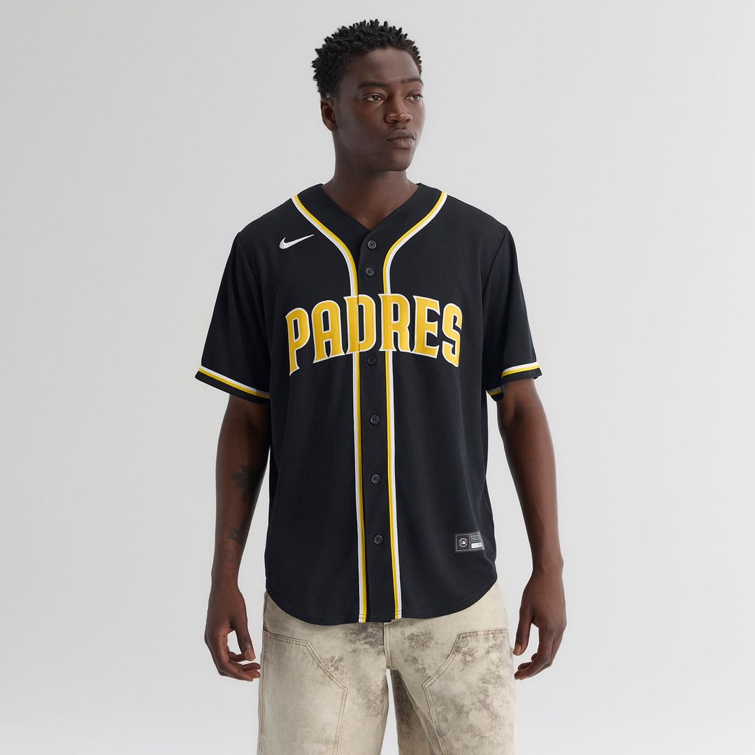 San Diego Padres Jackson Merrill Fashion Replica Black Out Baseball Jersey | MLB Baseball Jersey