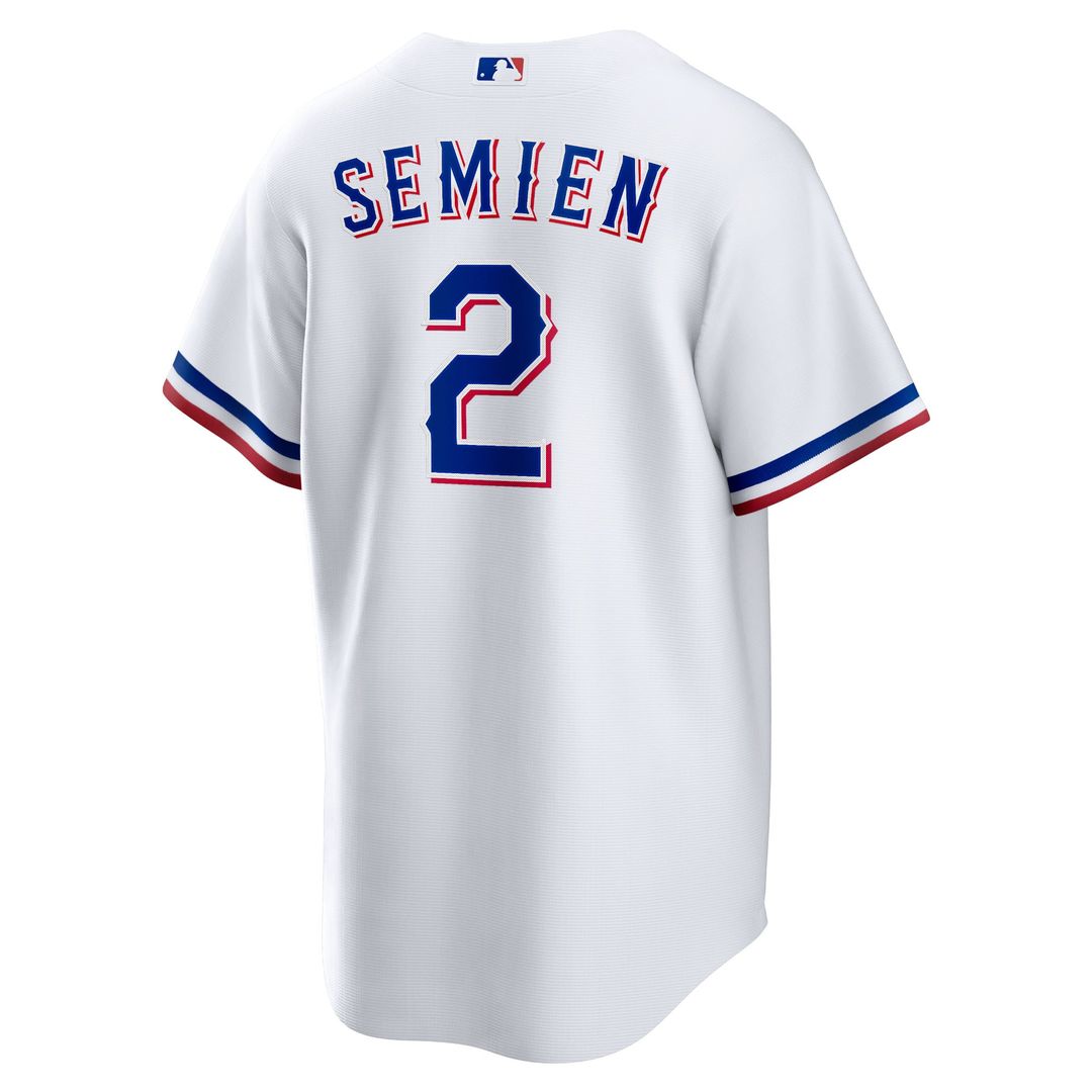 Texas Rangers Marcus Semien White Home Replica Baseball Jersey | MLB Baseball Jersey