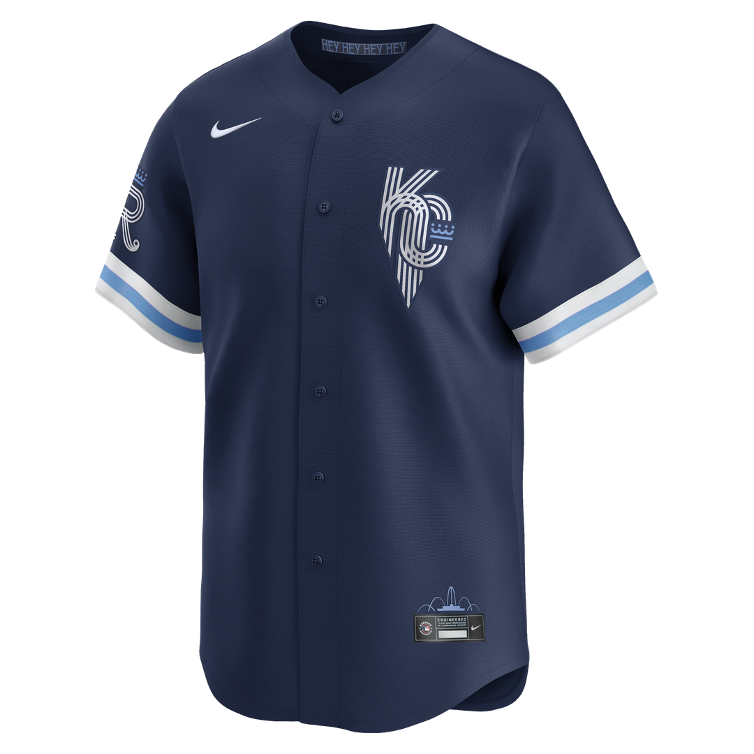 Kansas City Royals Navy City Connect Limited Baseball Jersey | MLB Baseball Jersey