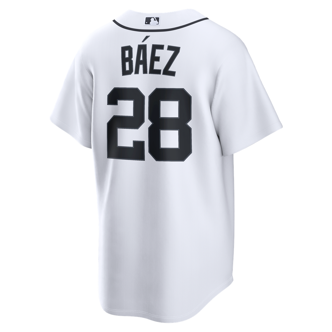 Detroit Tigers Javier Báez White Home Replica Baseball Jersey | MLB Baseball Jersey