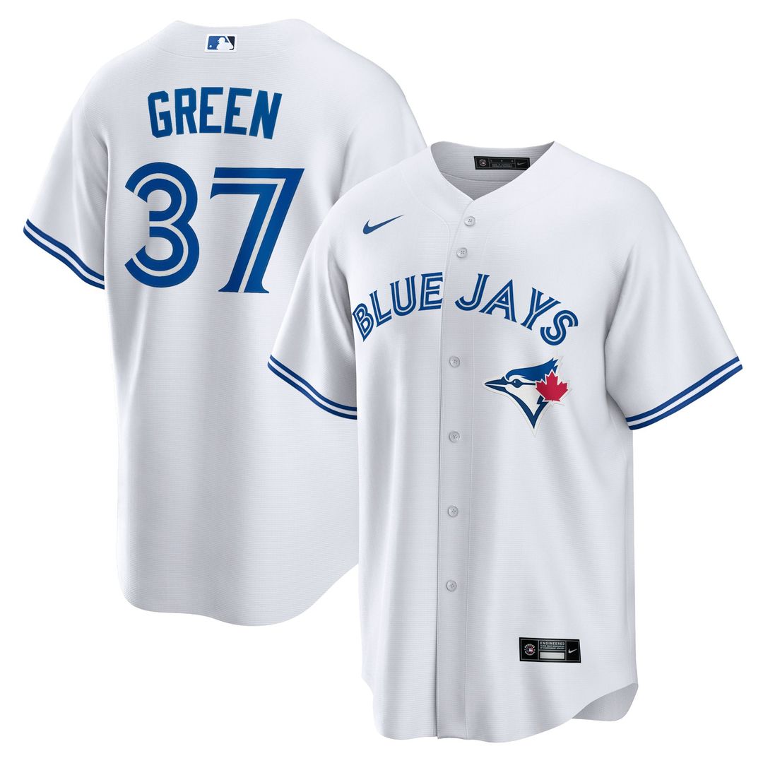 Toronto Blue Jays Chad Green White Home Replica Baseball Jersey