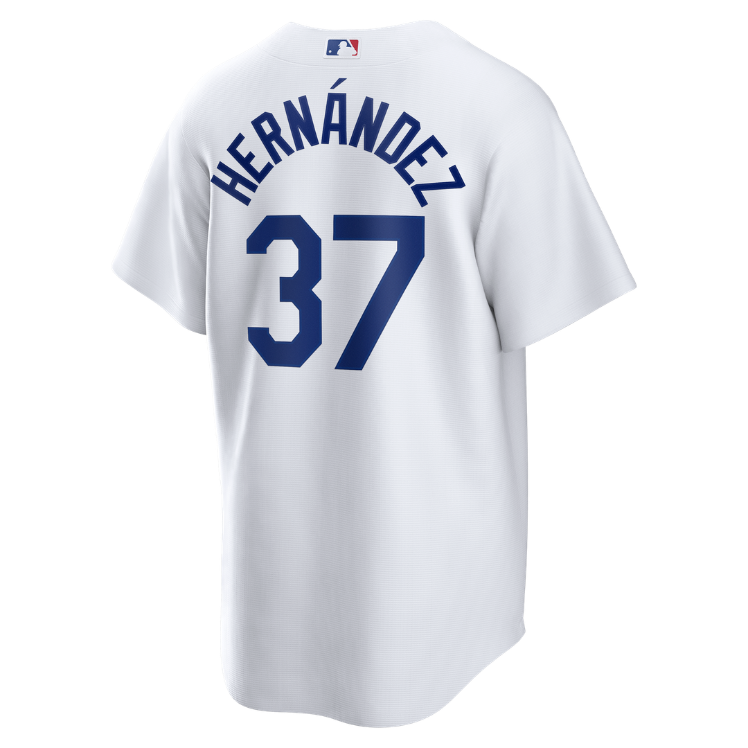 Los Angeles Dodgers Teoscar Hernández White Home Replica Baseball Jersey | MLB Baseball Jersey