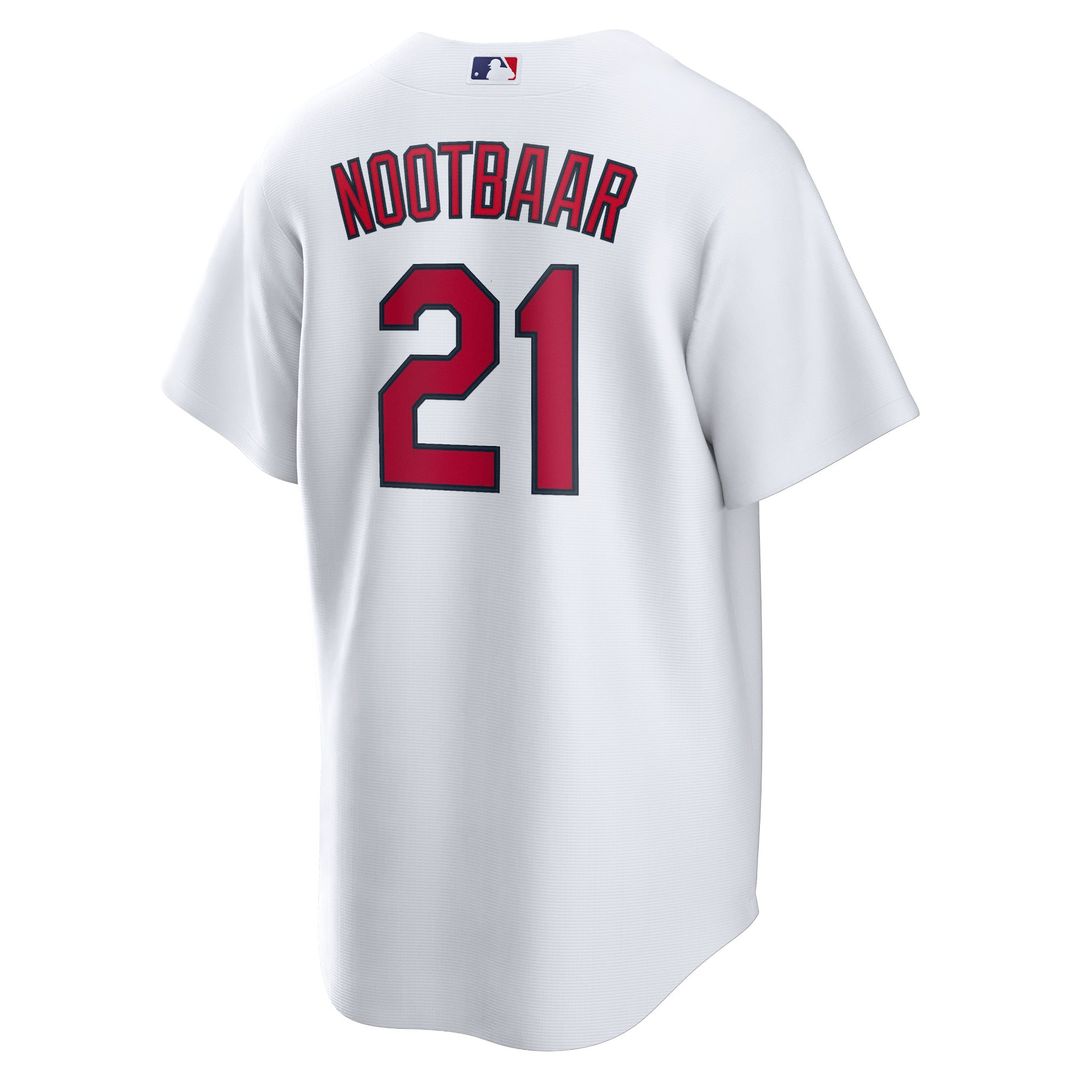 St. Louis Cardinals Lars Nootbaar White Home Replica Baseball Jersey | MLB Baseball Jersey