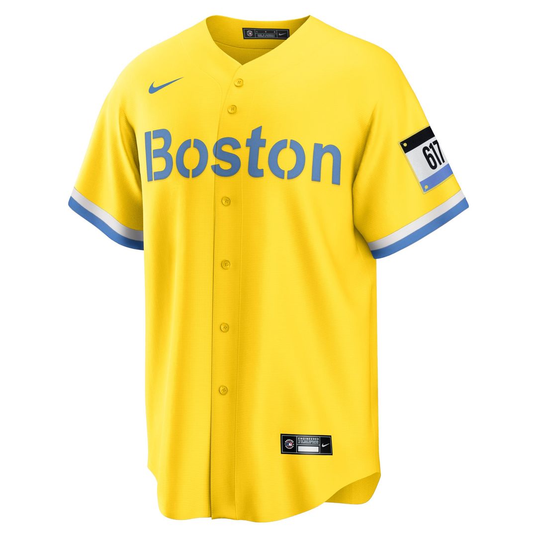 Boston Red Sox David Ortiz Gold Retired Player City Connect Replica Baseball Jersey | MLB Baseball Jersey