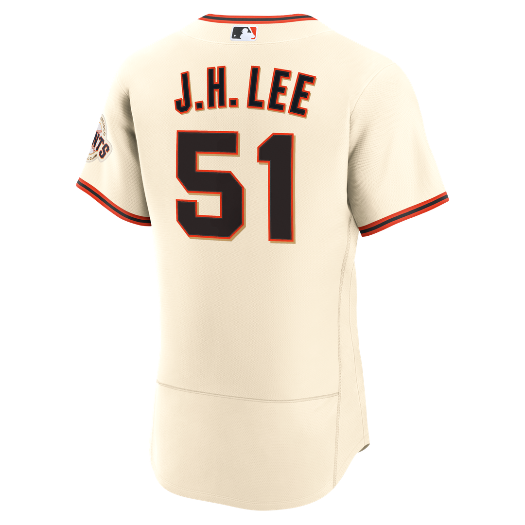 San Francisco Giants Jung Hoo Lee Cream Home Authentic Baseball Jersey | MLB Baseball Jersey