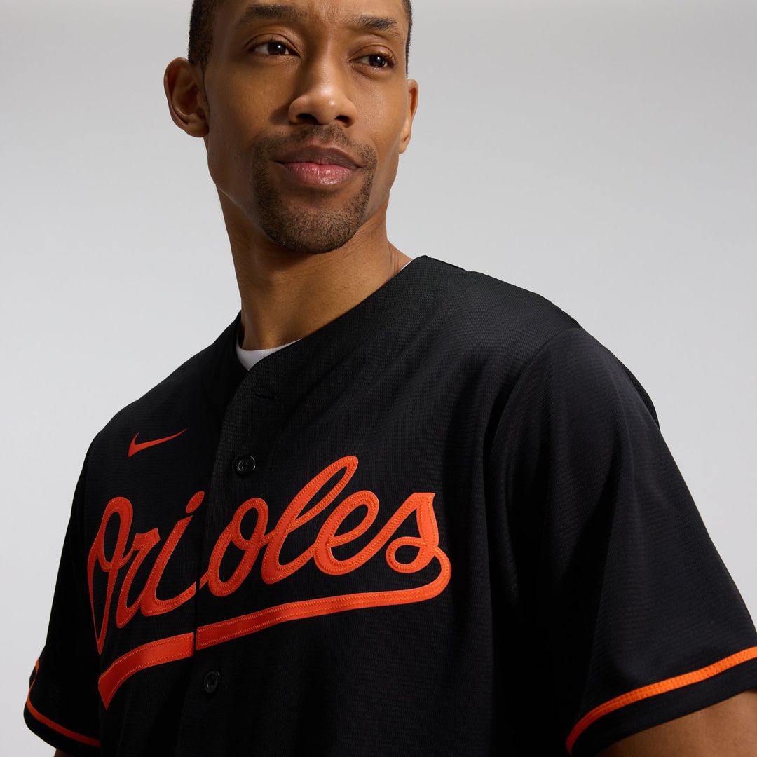 Baltimore Orioles Black Alternate Replica Team Baseball Jersey | MLB Baseball Jersey