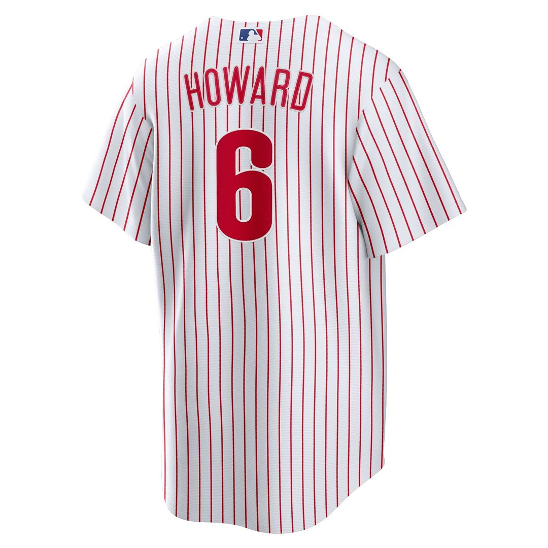 Philadelphia Phillies Ryan Howard White Replica Baseball Jersey | MLB Baseball Jersey