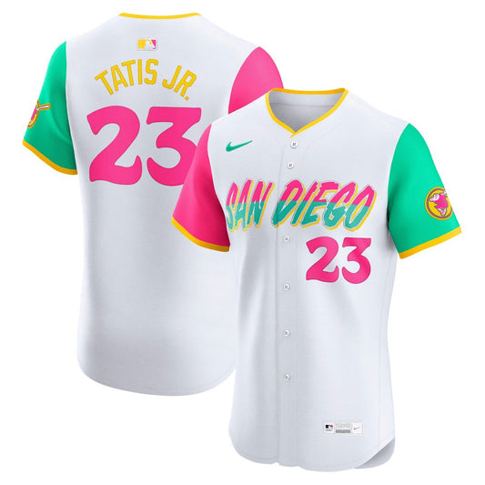 San Diego Padres Fernando Tatis Jr. White City Connect Elite Baseball Jersey