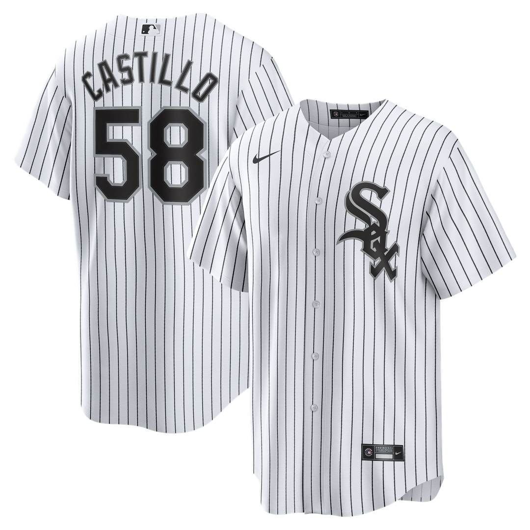 Chicago White Sox Luis Castillo White Home Replica Baseball Jersey