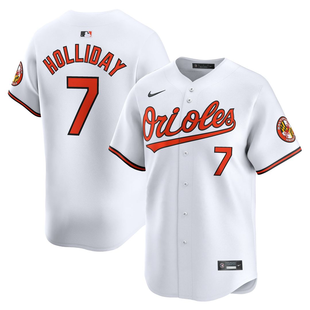 Baltimore Orioles Jackson Holliday White Home Limited Baseball Jersey