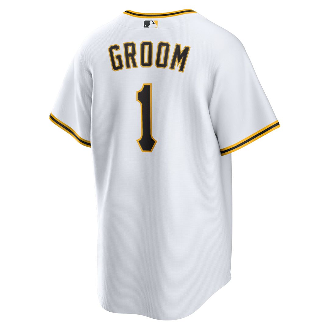 Pittsburgh Pirates White #1 Groom Home Replica Baseball Jersey | MLB Baseball Jersey