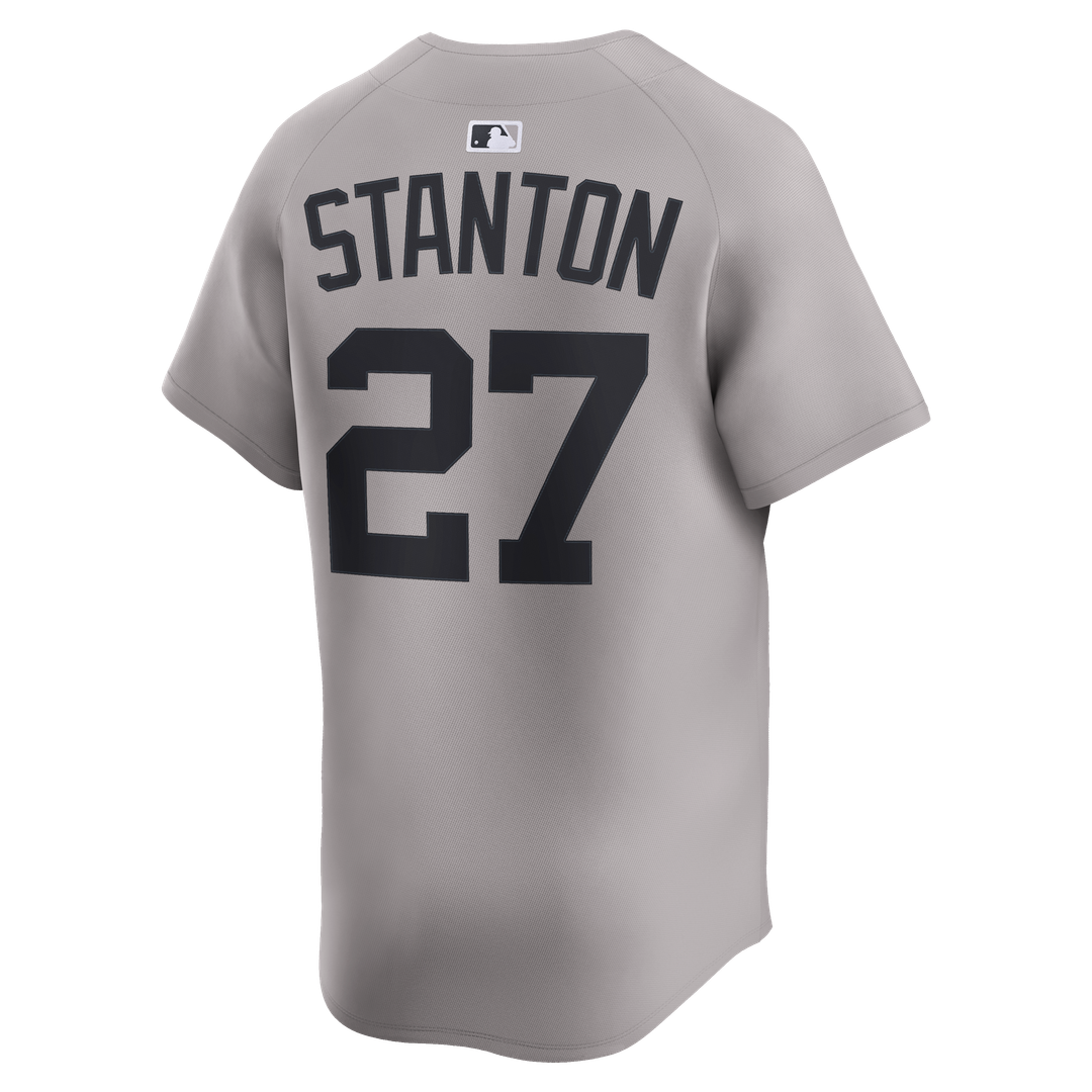 New York Yankees Giancarlo Stanton Gray Road Limited Baseball Jersey | MLB Baseball Jersey
