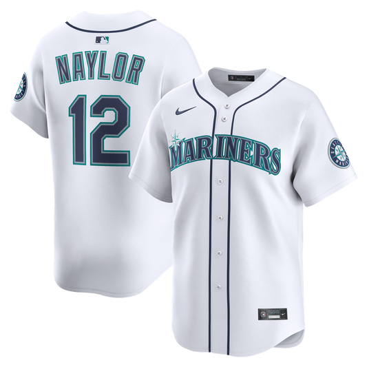 Seattle Mariners Josh Naylor White Home Limited Baseball Jersey