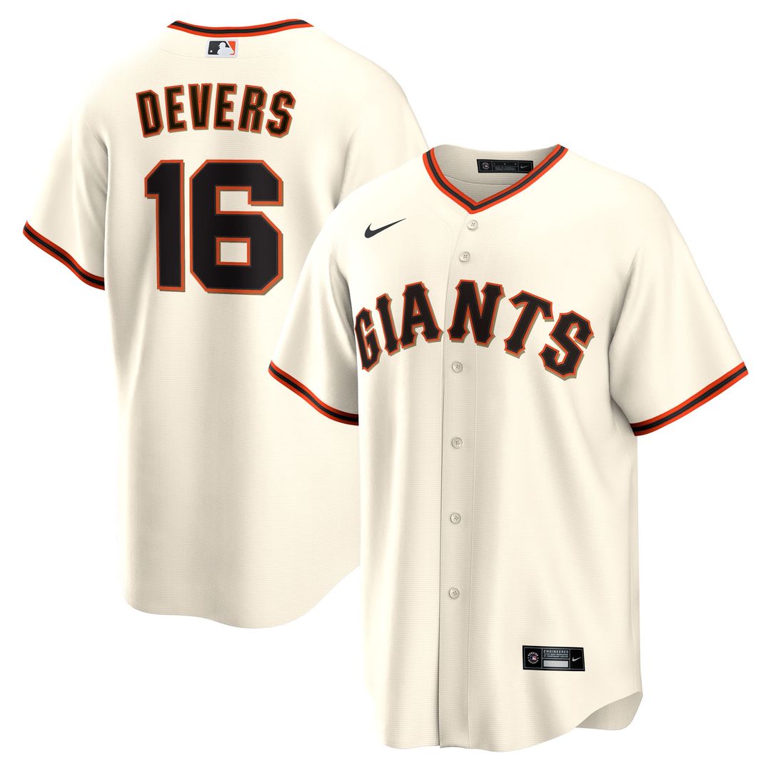 San Francisco Giants Rafael Devers White Home Replica Baseball Jersey