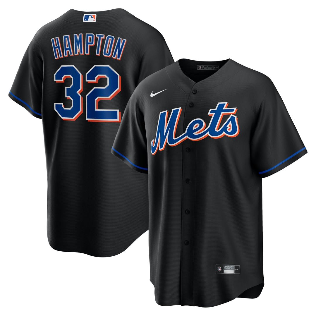 New York Mets Mike Hampton Black 2022 Alternate Replica Baseball Jersey