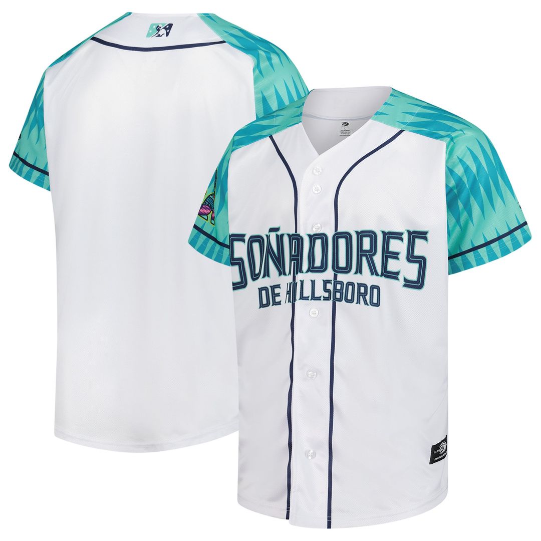 Hillsboro Hops White Copa Replica Baseball Jersey | MLB Baseball Jersey