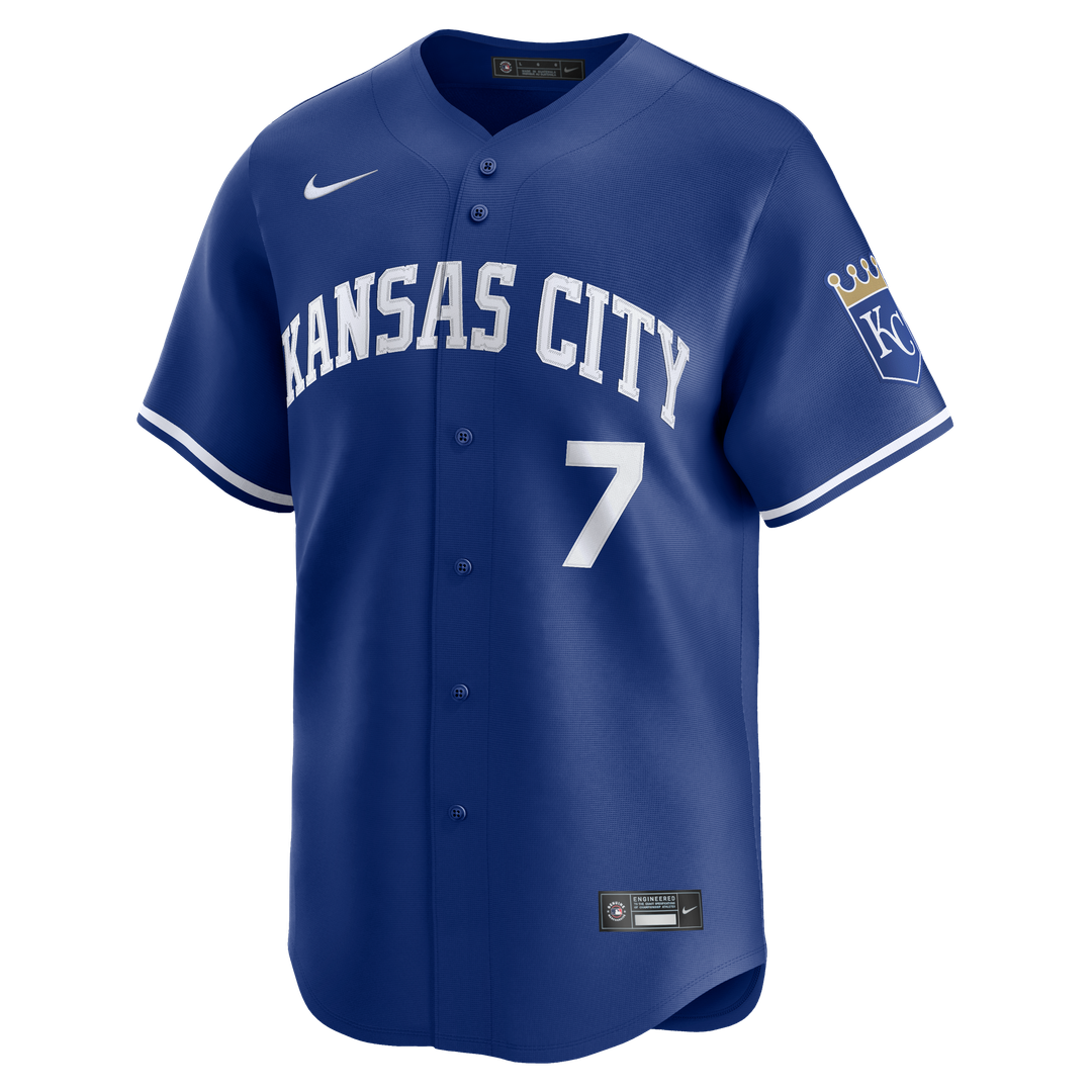 Kansas City Royals Bobby Witt Jr. Royal Alternate 2 Limited Baseball Jersey | MLB Baseball Jersey