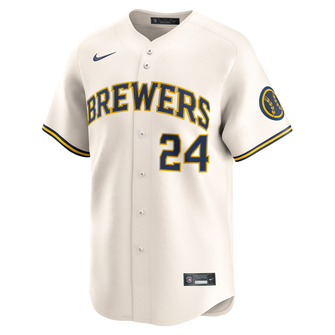 Milwaukee Brewers William Contreras Cream Home Limited Baseball Jersey | MLB Baseball Jersey