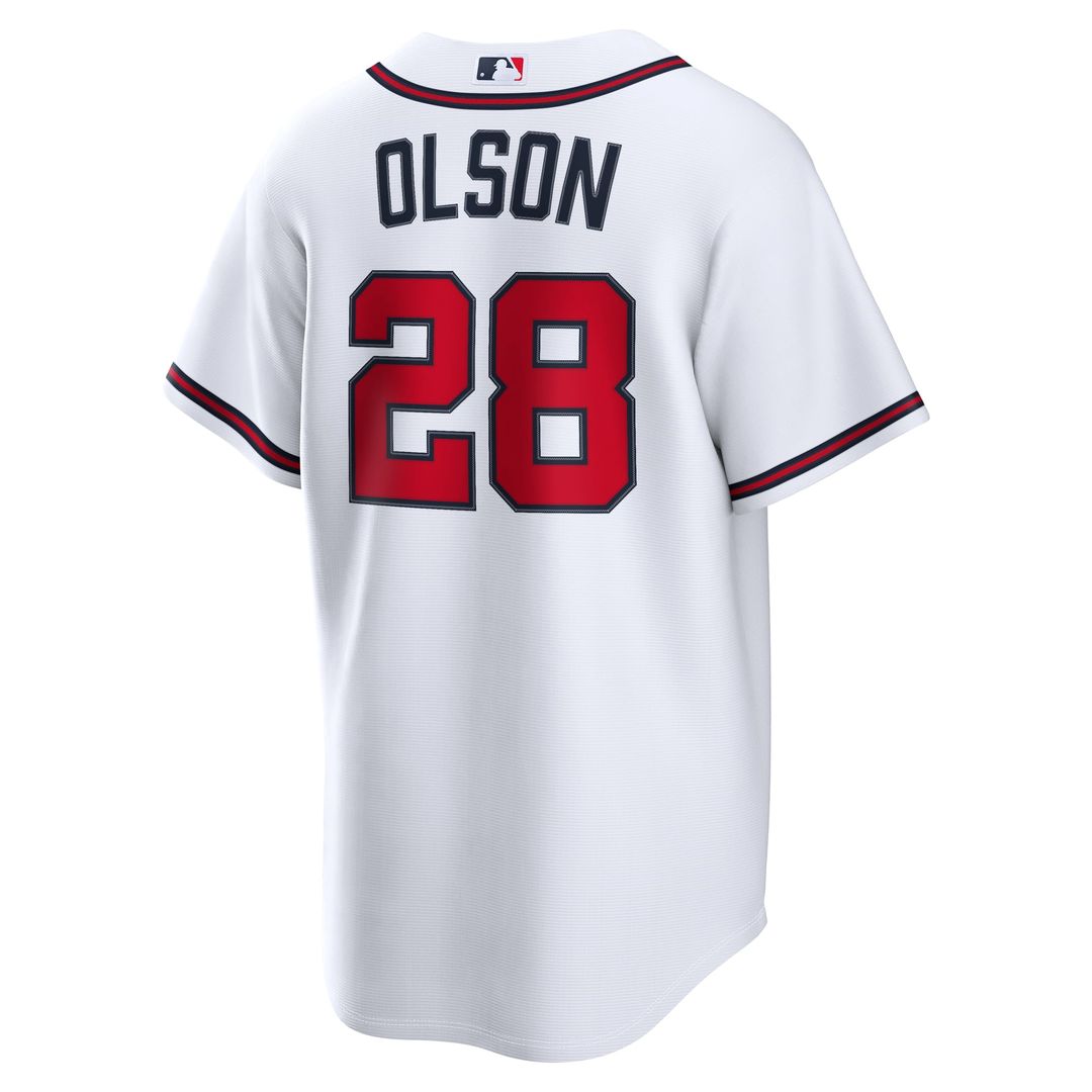 Atlanta Braves Matt Olson White Home Replica Baseball Jersey | MLB Baseball Jersey
