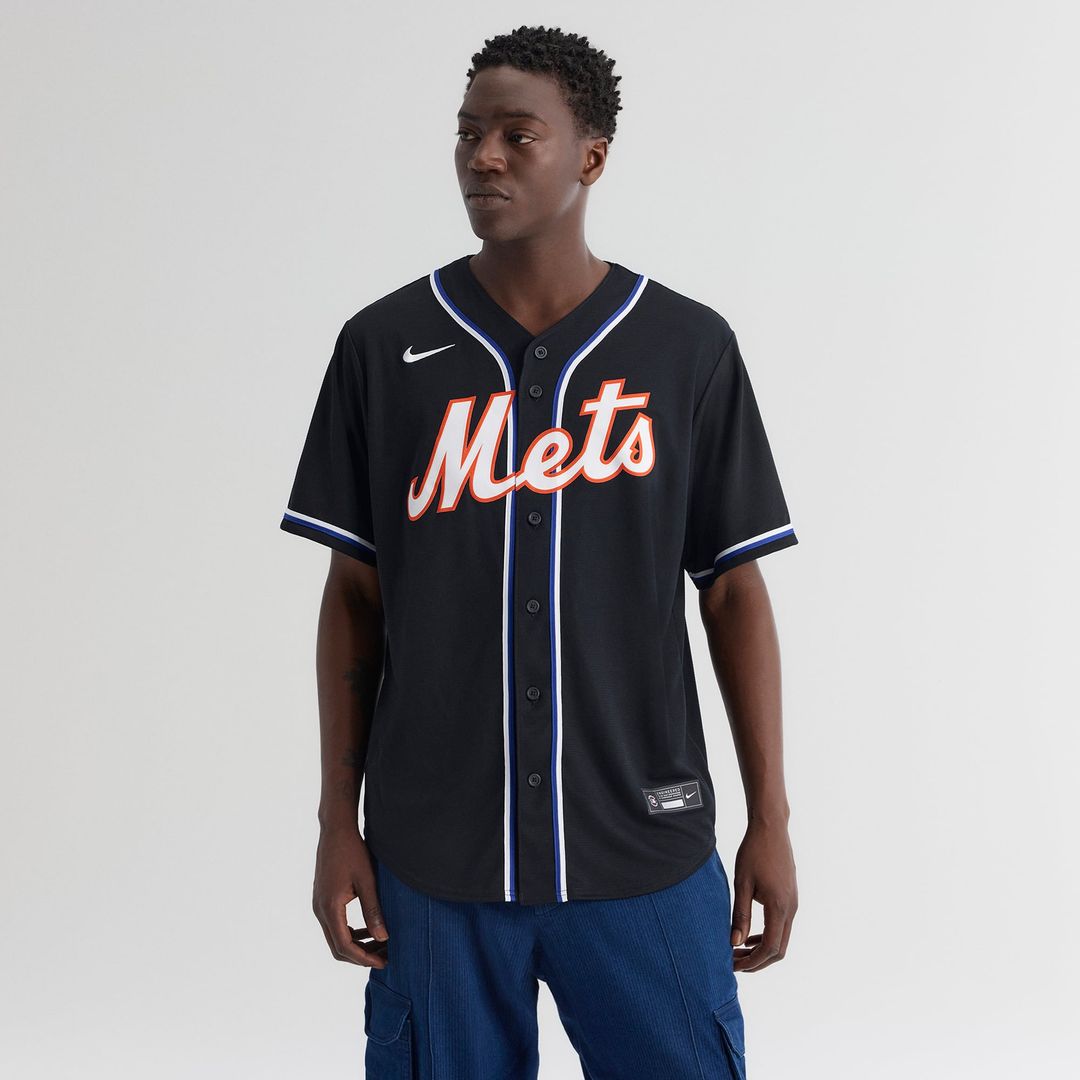 New York Mets Juan Soto Fashion Replica Black Out Baseball Jersey | MLB Baseball Jersey