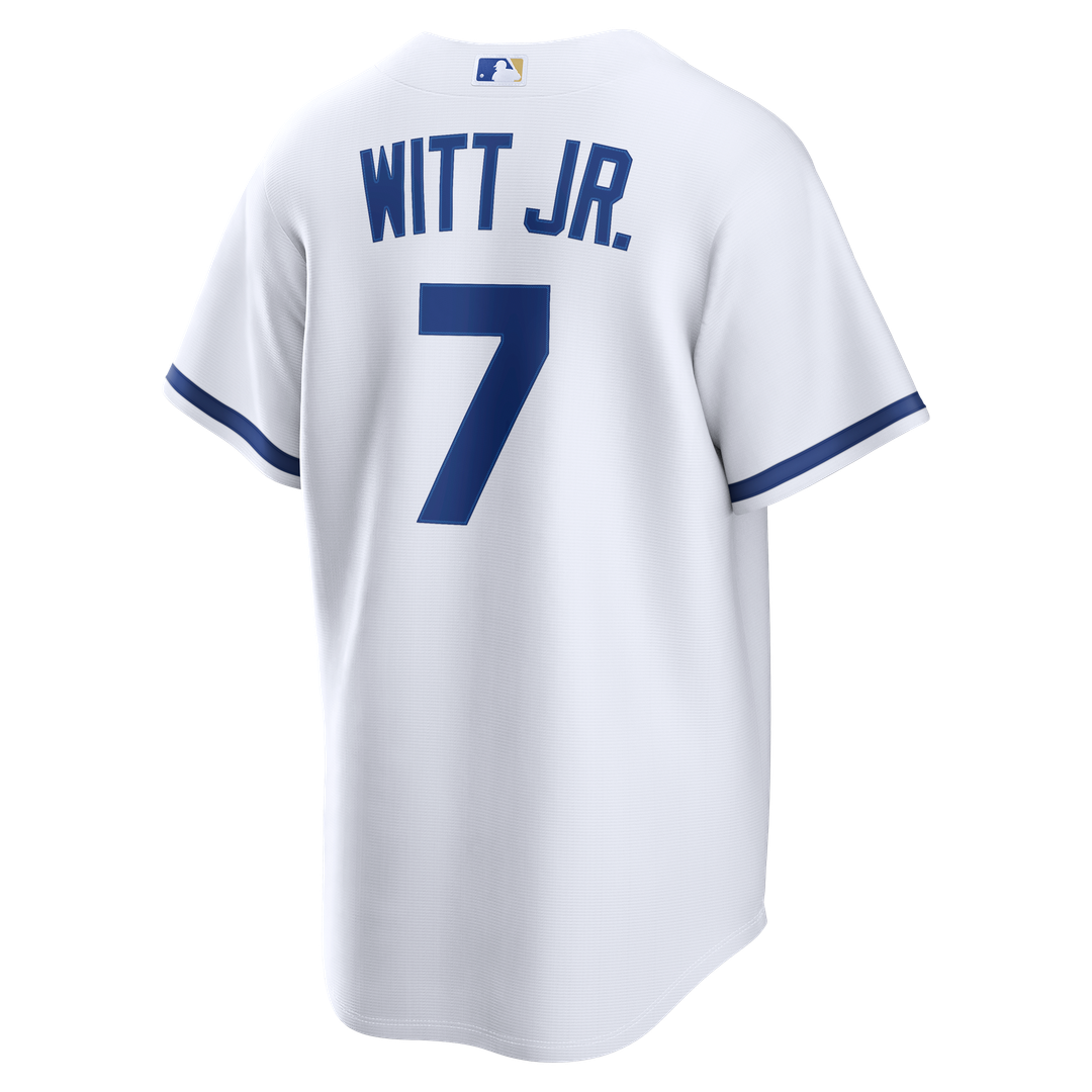 Kansas City Royals Bobby Witt Jr. White Home Replica Baseball Jersey | MLB Baseball Jersey
