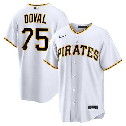 Pittsburgh Pirates Camilo Doval White Home Replica Baseball Jersey