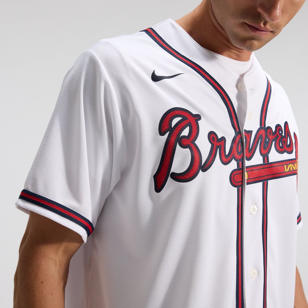 Atlanta Braves White Home Replica Team Baseball Jersey | MLB Baseball Jersey