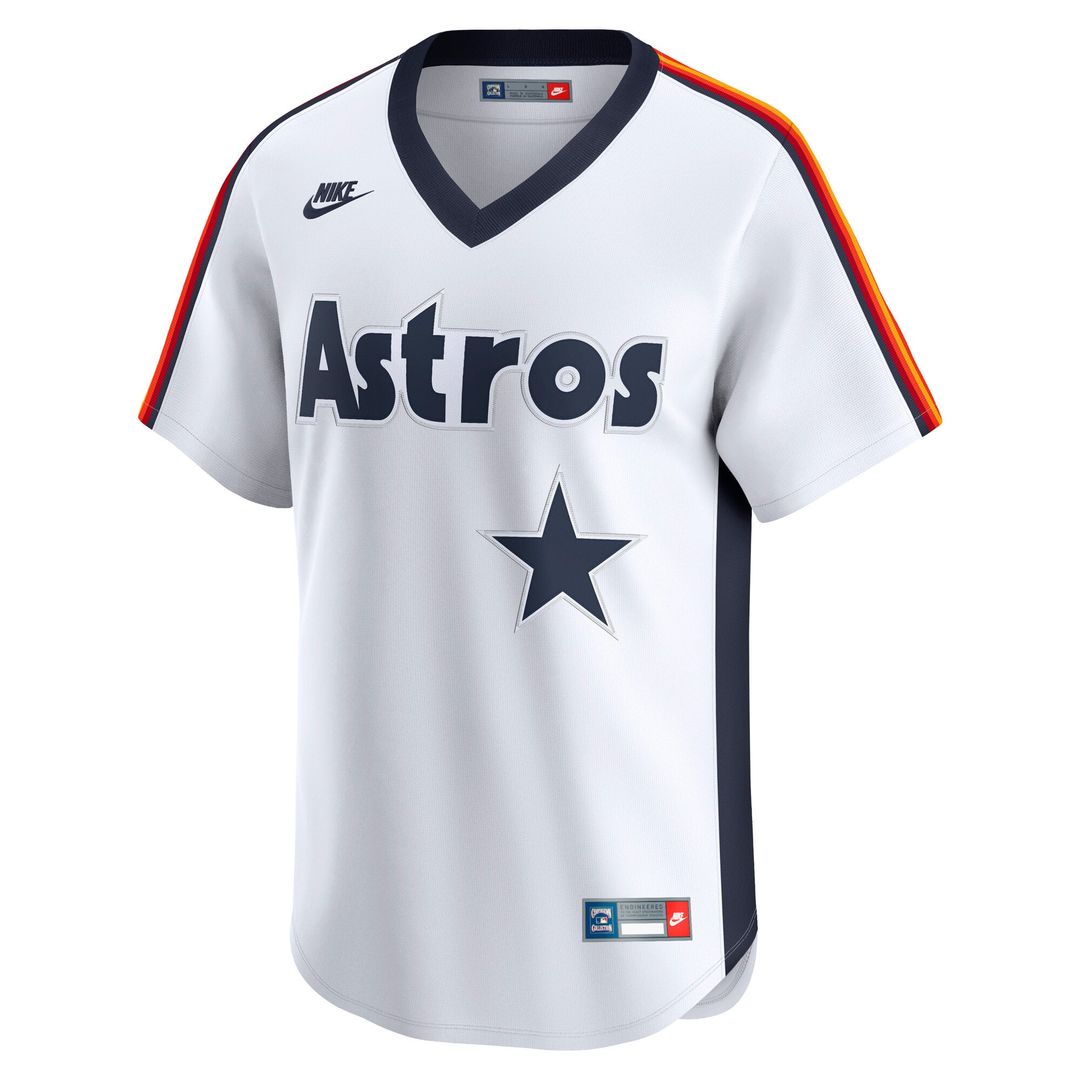 Houston Astros White Cooperstown Collection Limited Baseball Jersey | MLB Baseball Jersey