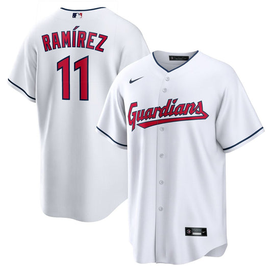 Cleveland Guardians José Ramírez White Replica Baseball Jersey