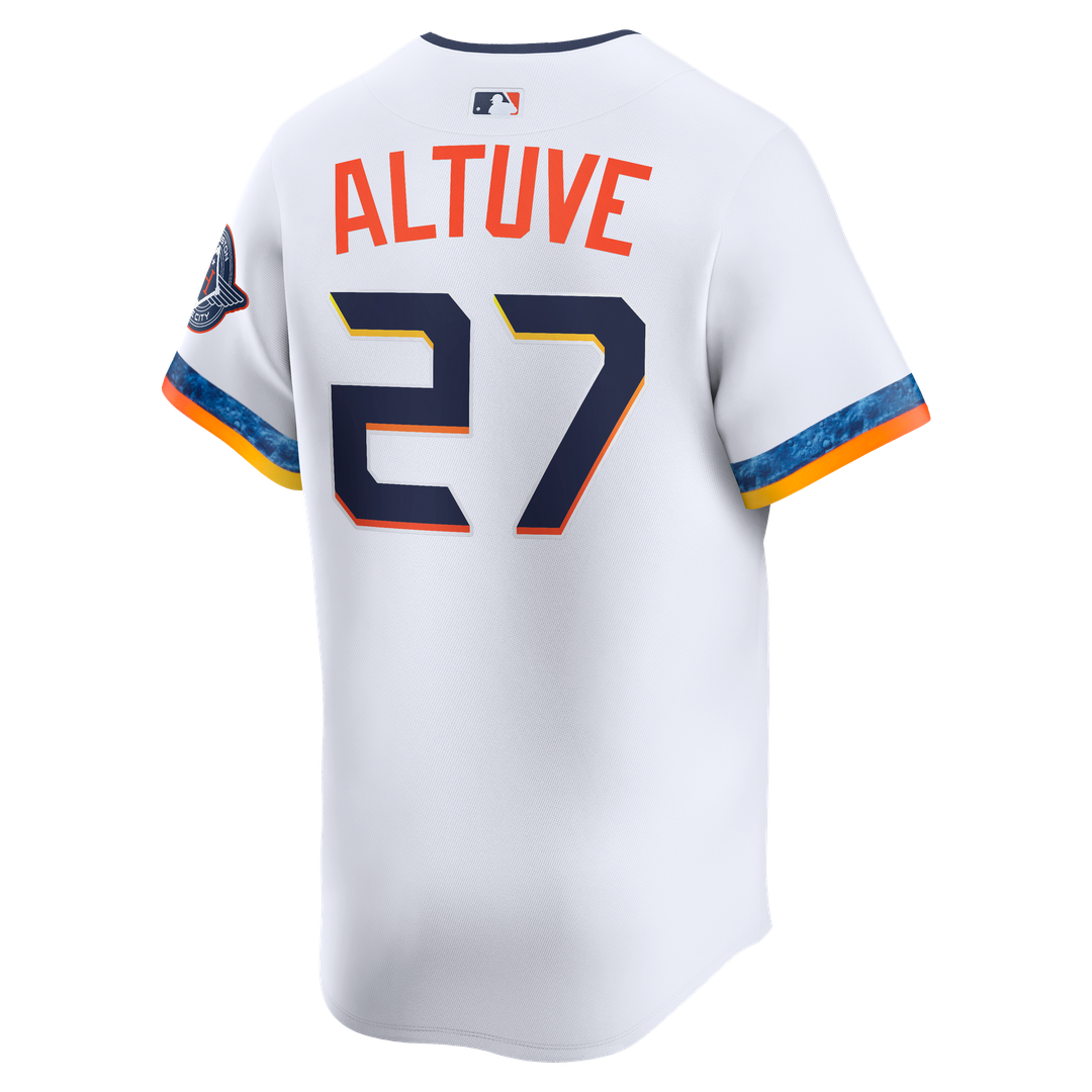 Houston Astros Jose Altuve White 2025 City Connect Limited Baseball Jersey | MLB Baseball Jersey