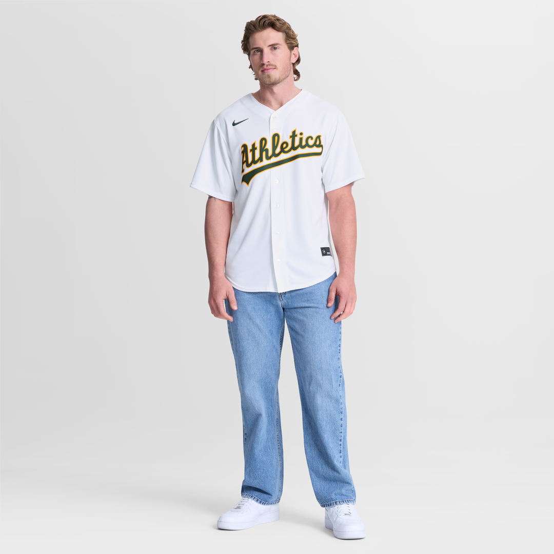 Athletics White Home Replica Baseball Jersey | MLB Baseball Jersey