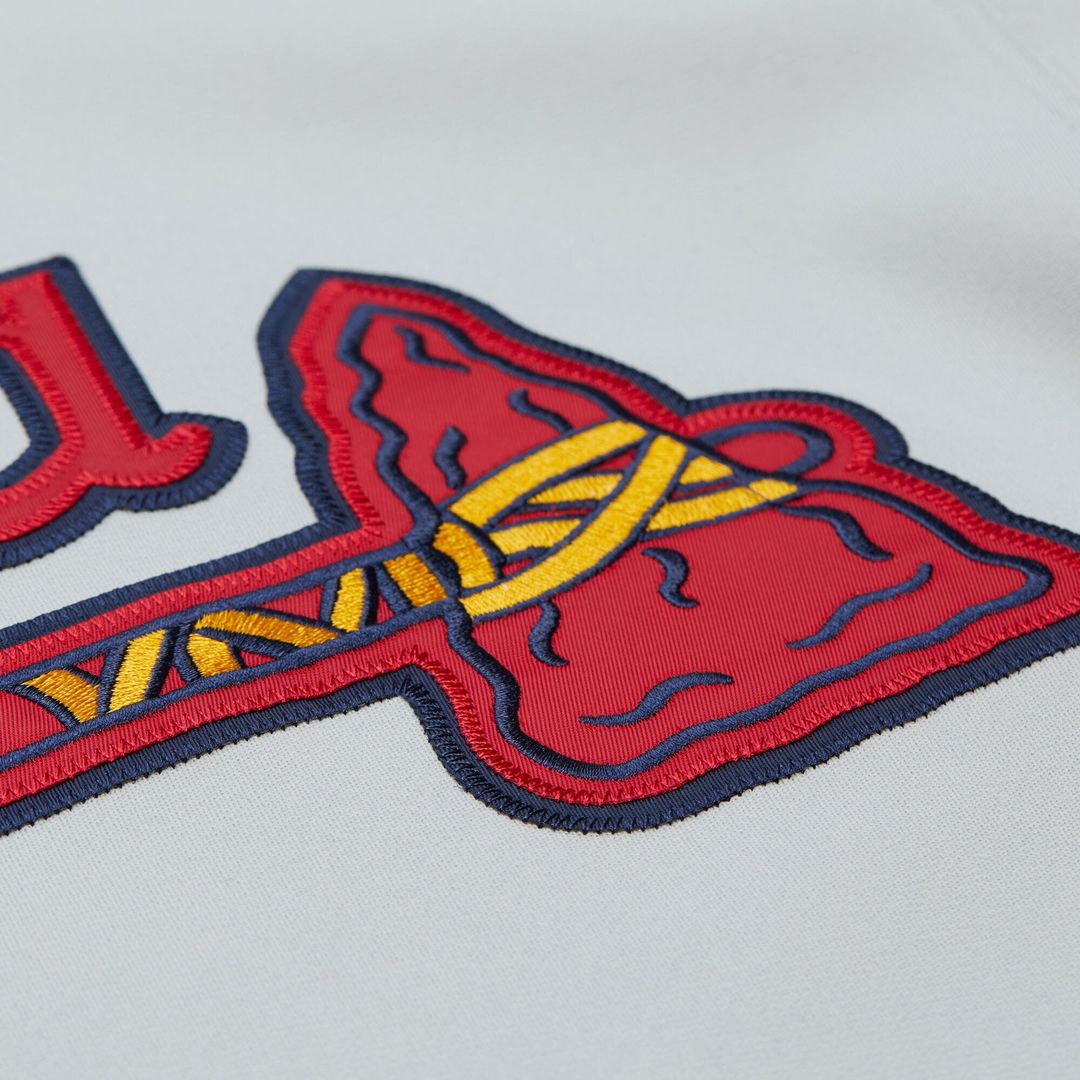 Atlanta Braves Fred McGriff Gray 1995 Throwback Authentic Baseball Jersey | MLB Baseball Jersey