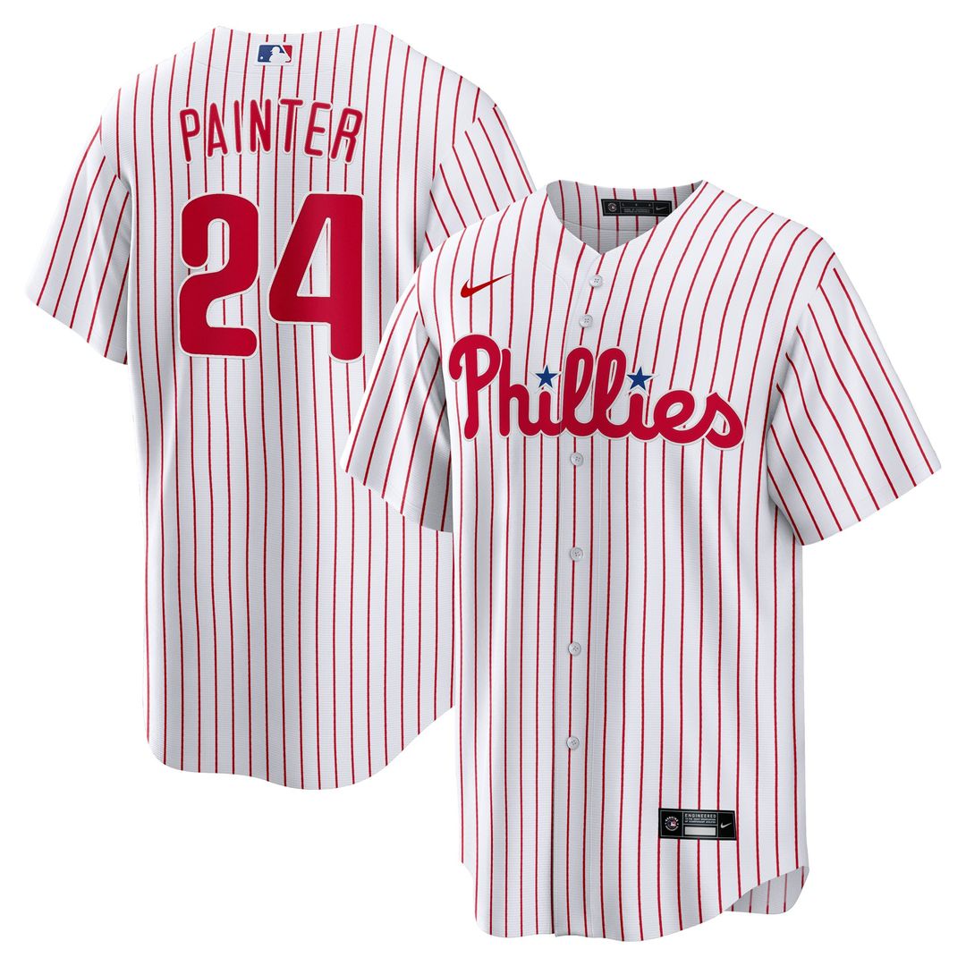 Philadelphia Phillies Andrew Painter White Home Replica Baseball Jersey